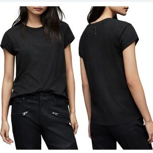 All Saints black tee size 10
